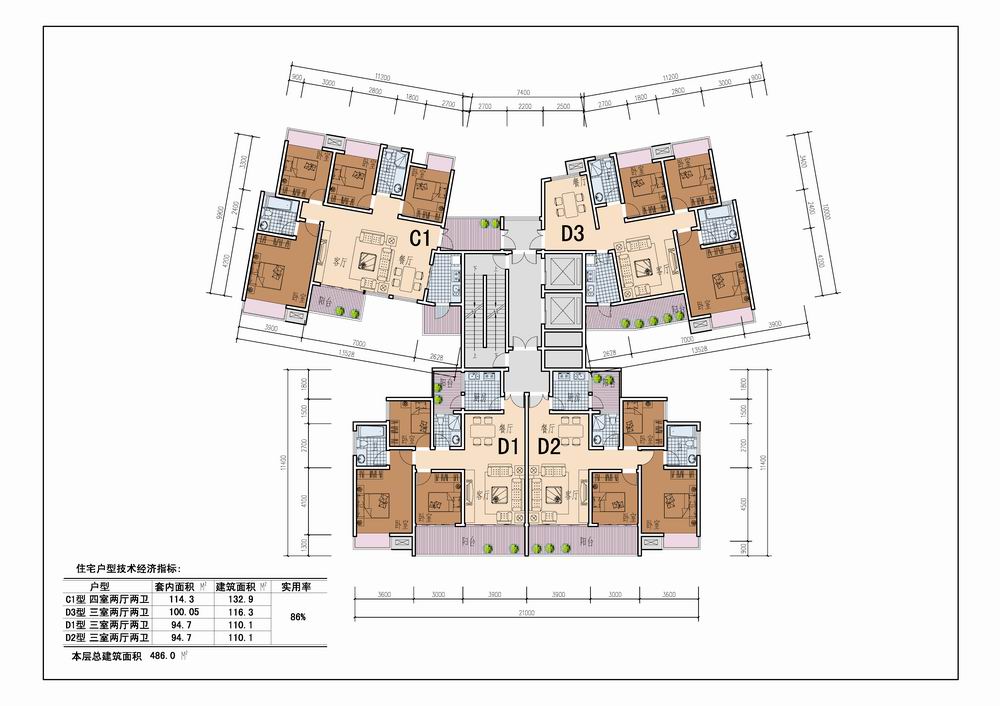 海南大学桥西教工居住小区户型方案公示