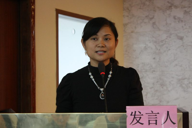 应用科技学院(城西校区)党委林洪冰副书记作为教师代表发言//www.